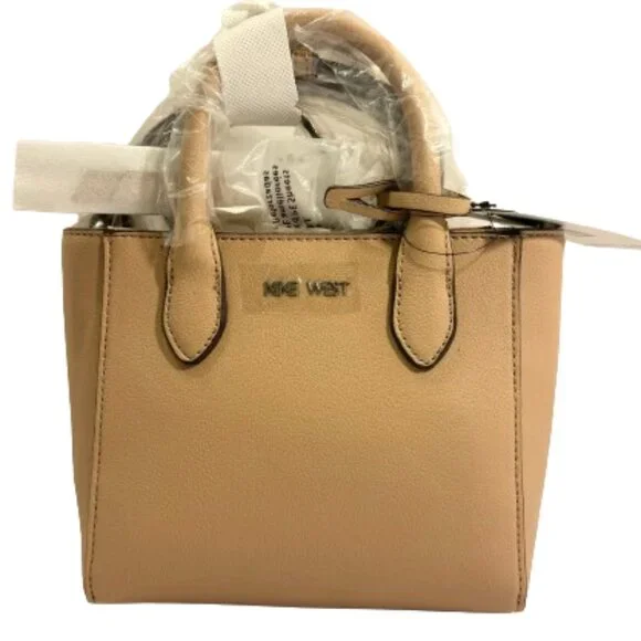 NWT Nine West Maysenn Mini Crossbody Purse Satchel Barely Nude 👜 - Picture 6 of 9